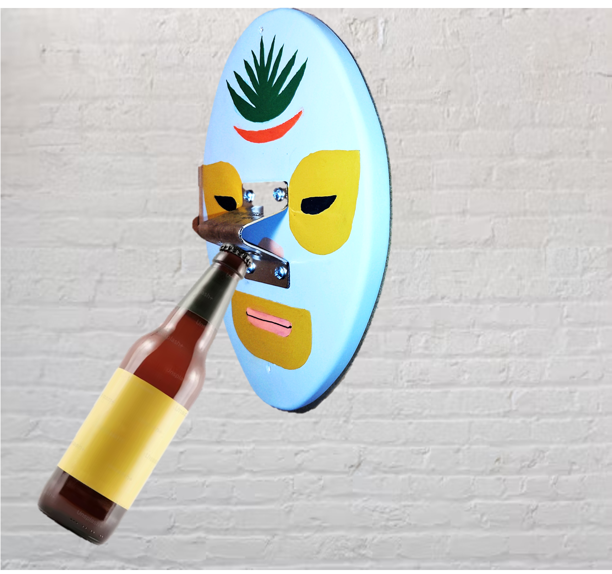 Destapador de botellas modelo "luchador"
